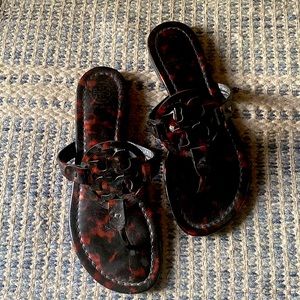 Tory Burch Tortoise Miller Sandals 6.5